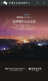 世博生态城低碳中心形象页